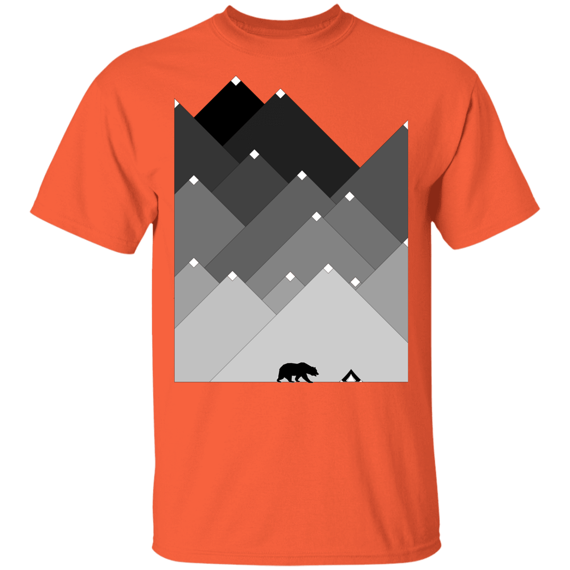 T-Shirts Orange / YXS Snow Cap Bear Mountain Youth T-Shirt
