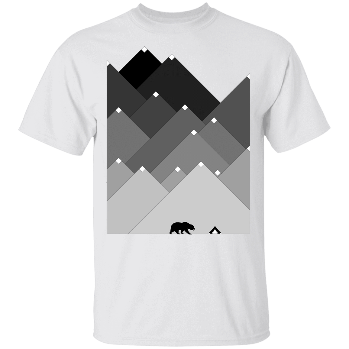 T-Shirts White / YXS Snow Cap Bear Mountain Youth T-Shirt