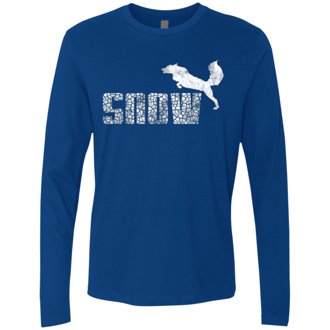 T-Shirts Royal / Small Snow Men's Premium Long Sleeve