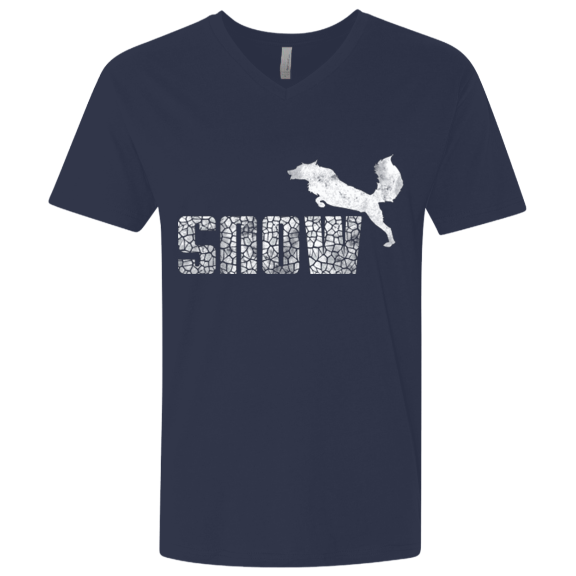 T-Shirts Midnight Navy / X-Small Snow Men's Premium V-Neck
