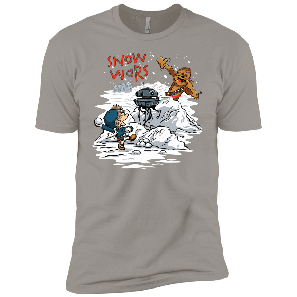 T-Shirts Light Grey / YXS Snow Wars Boys Premium T-Shirt