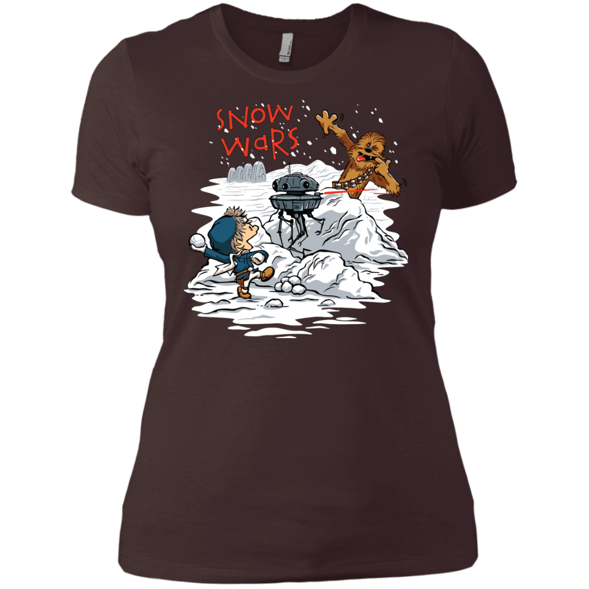 T-Shirts Dark Chocolate / X-Small Snow Wars Women's Premium T-Shirt