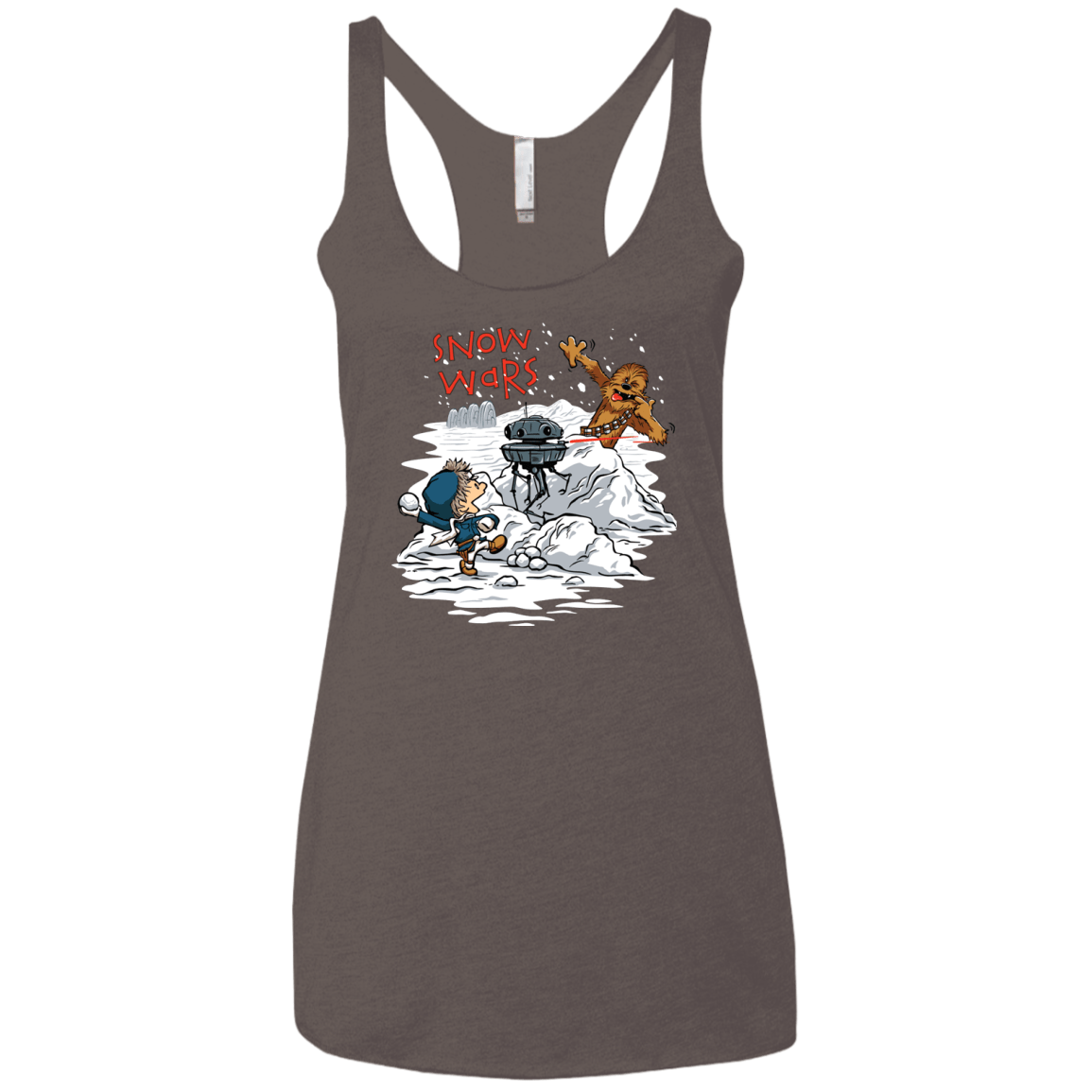 T-Shirts Macchiato / X-Small Snow Wars Women's Triblend Racerback Tank