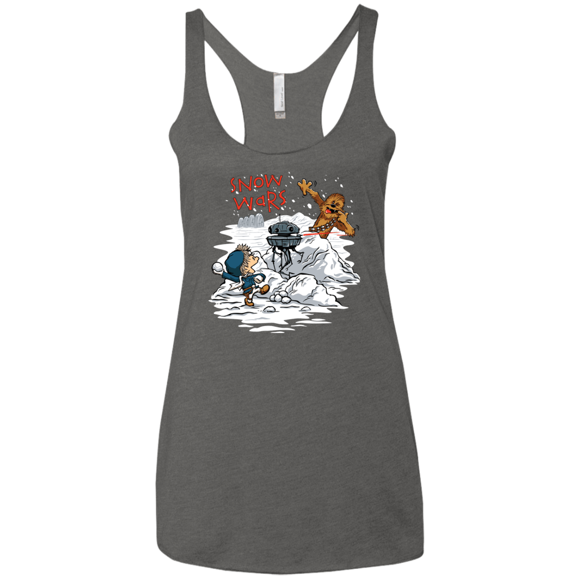 T-Shirts Premium Heather / X-Small Snow Wars Women's Triblend Racerback Tank