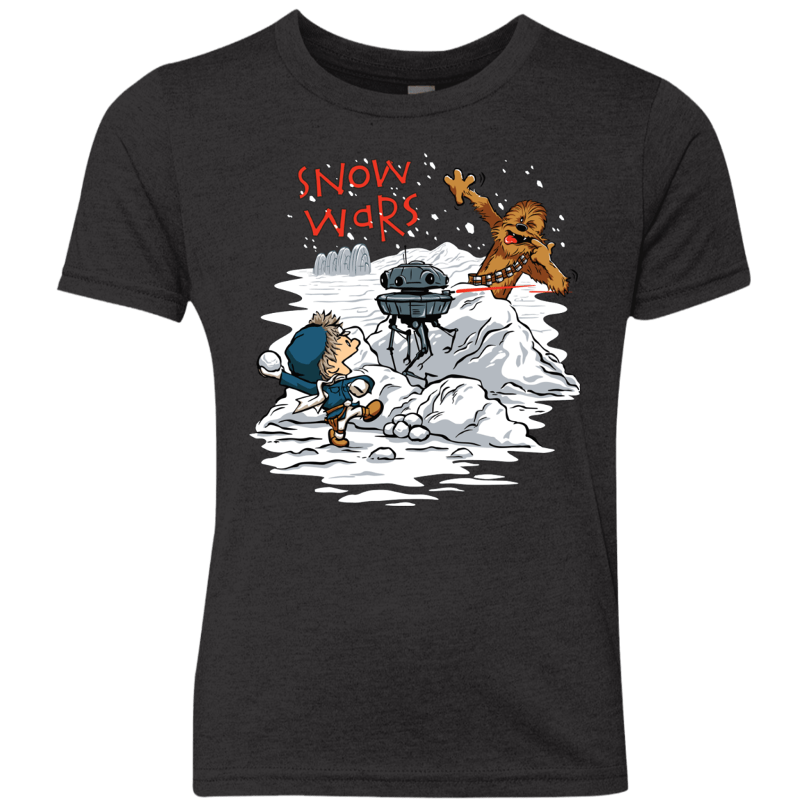 T-Shirts Vintage Black / YXS Snow Wars Youth Triblend T-Shirt