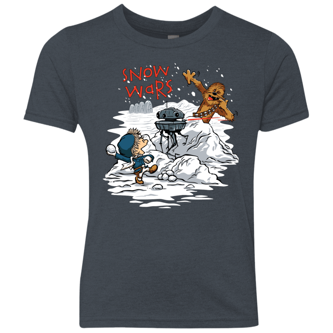 T-Shirts Vintage Navy / YXS Snow Wars Youth Triblend T-Shirt