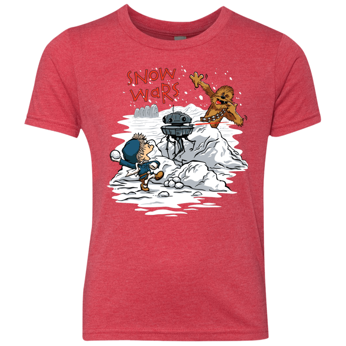 T-Shirts Vintage Red / YXS Snow Wars Youth Triblend T-Shirt