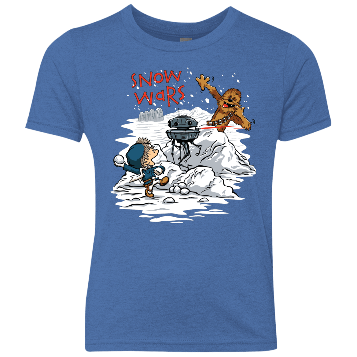 T-Shirts Vintage Royal / YXS Snow Wars Youth Triblend T-Shirt