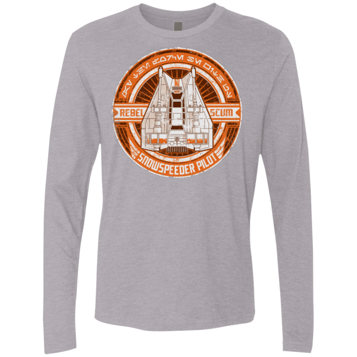 T-Shirts Heather Grey / S Snowspeeder Scum Men's Premium Long Sleeve