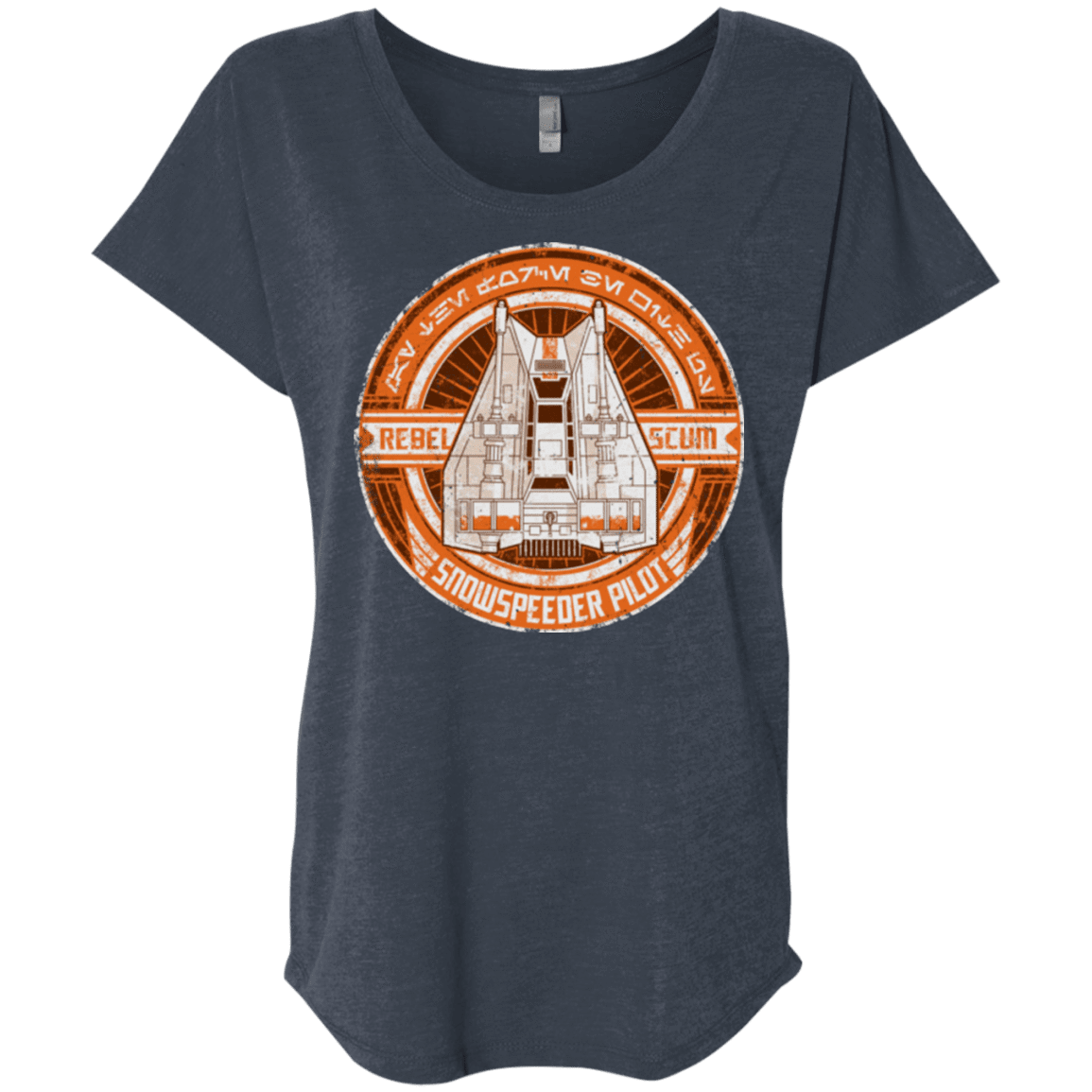 T-Shirts Vintage Navy / X-Small Snowspeeder Scum Triblend Dolman Sleeve