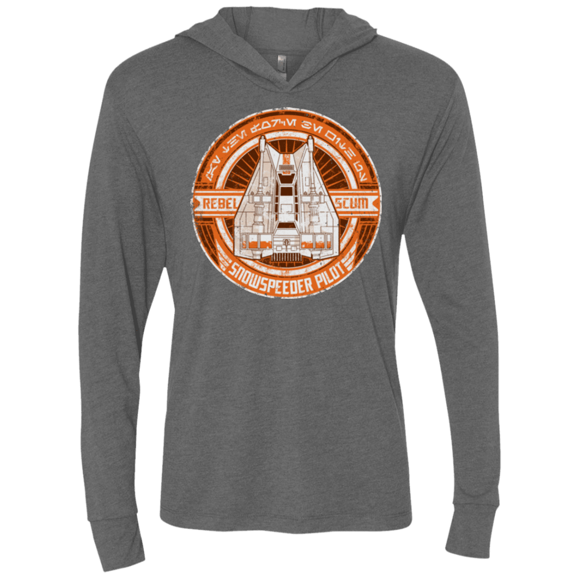 T-Shirts Premium Heather / X-Small Snowspeeder Scum Triblend Long Sleeve Hoodie Tee