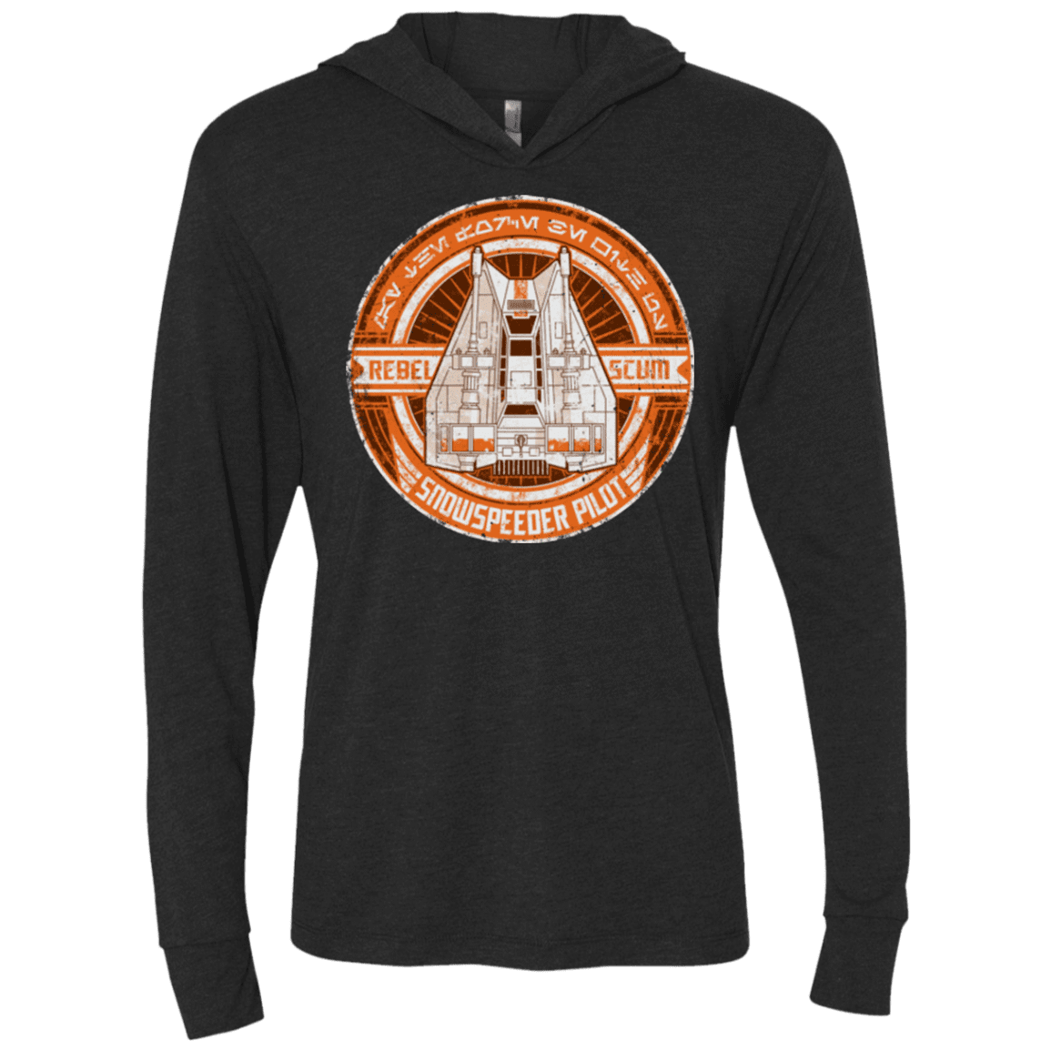 T-Shirts Vintage Black / X-Small Snowspeeder Scum Triblend Long Sleeve Hoodie Tee