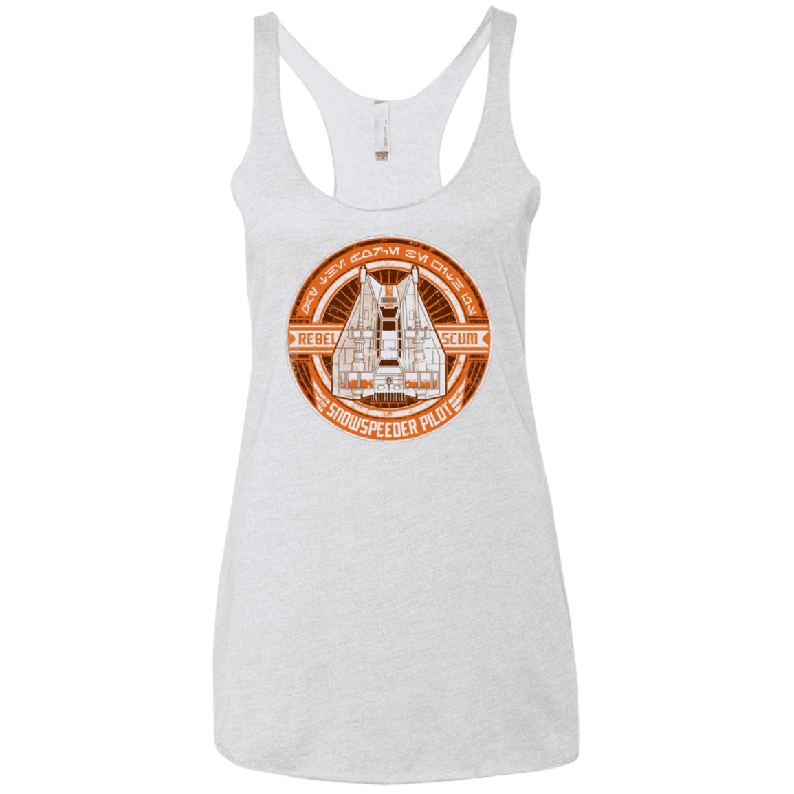 T-Shirts Heather White / X-Small Snowspeeder Scum Women's Triblend Racerback Tank