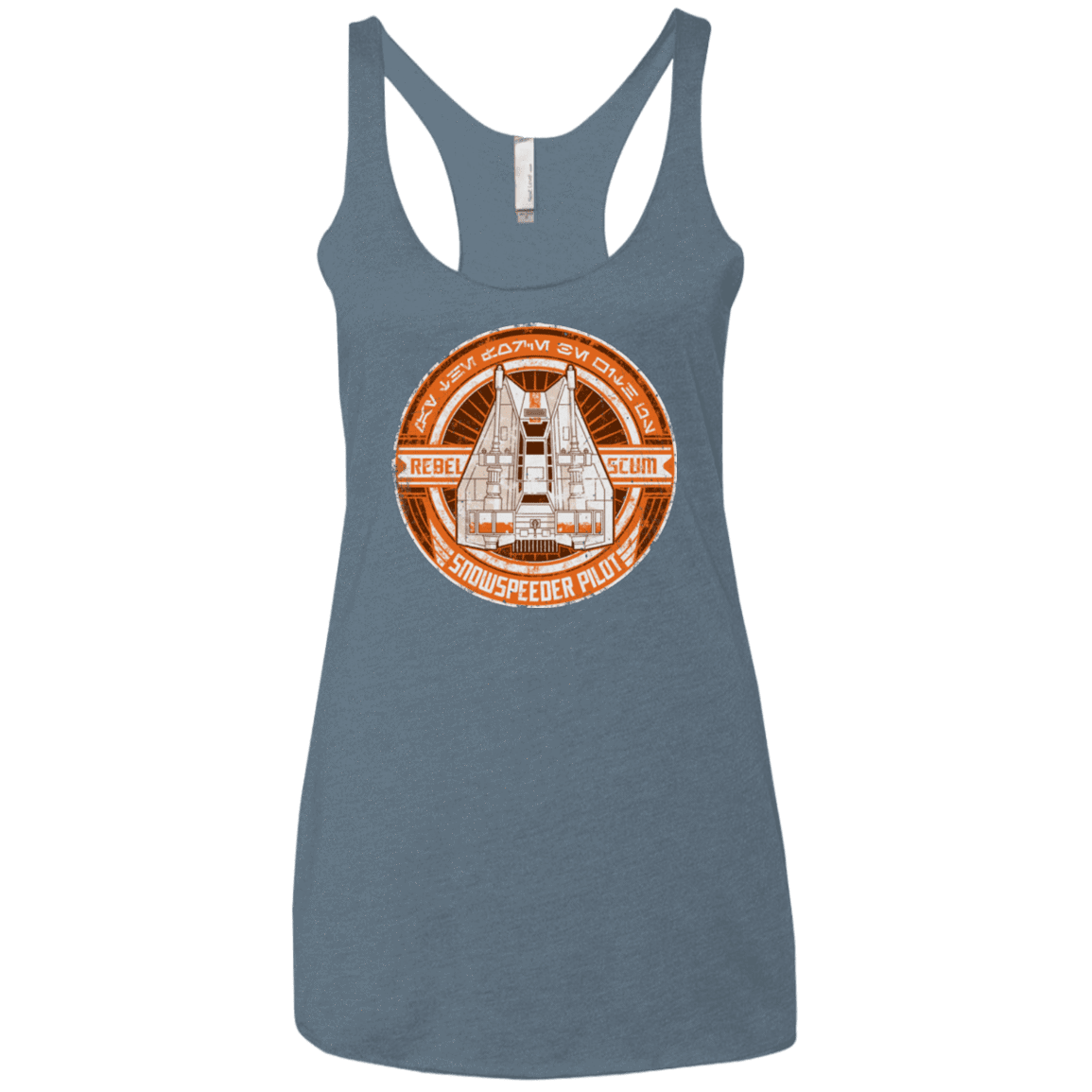 T-Shirts Indigo / X-Small Snowspeeder Scum Women's Triblend Racerback Tank