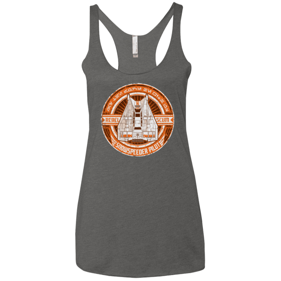 T-Shirts Premium Heather / X-Small Snowspeeder Scum Women's Triblend Racerback Tank
