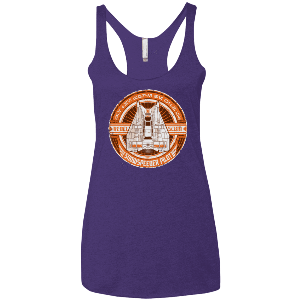 T-Shirts Purple Rush / X-Small Snowspeeder Scum Women's Triblend Racerback Tank
