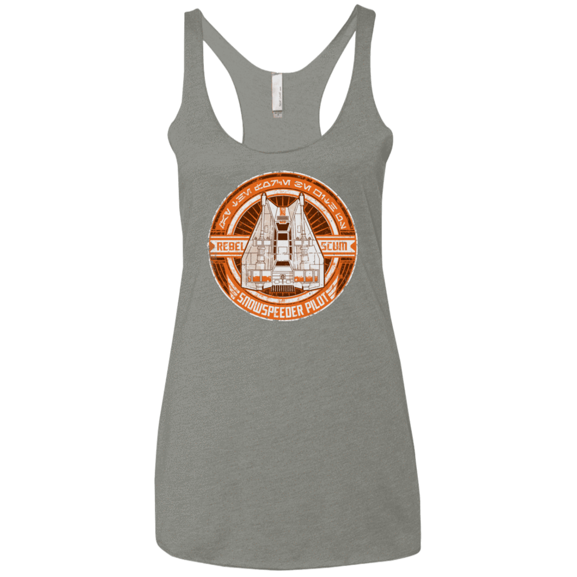 T-Shirts Venetian Grey / X-Small Snowspeeder Scum Women's Triblend Racerback Tank