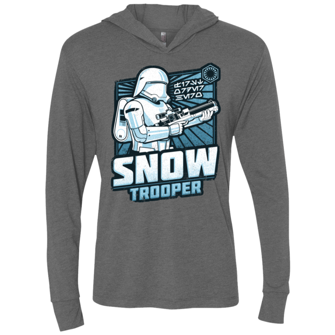 T-Shirts Premium Heather / X-Small Snowtrooper Triblend Long Sleeve Hoodie Tee