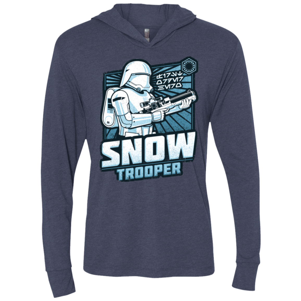 T-Shirts Vintage Navy / X-Small Snowtrooper Triblend Long Sleeve Hoodie Tee