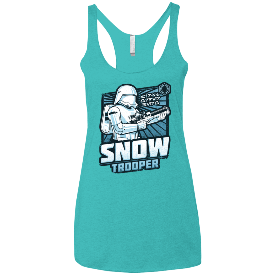 T-Shirts Tahiti Blue / X-Small Snowtrooper Women's Triblend Racerback Tank