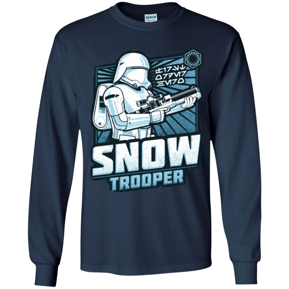 T-Shirts Navy / YS Snowtrooper Youth Long Sleeve T-Shirt