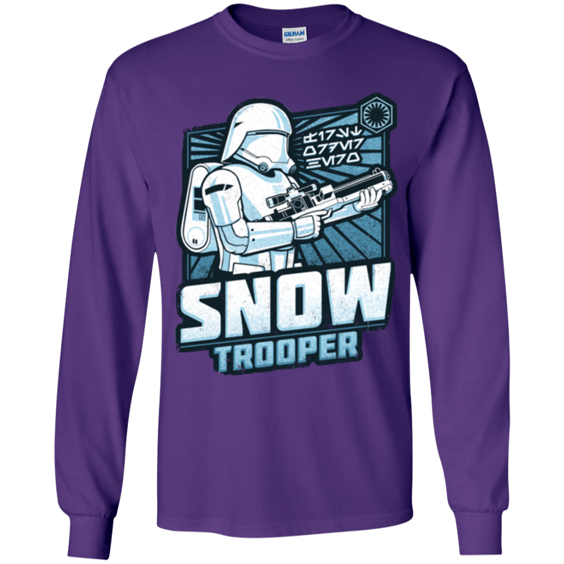 T-Shirts Purple / YS Snowtrooper Youth Long Sleeve T-Shirt