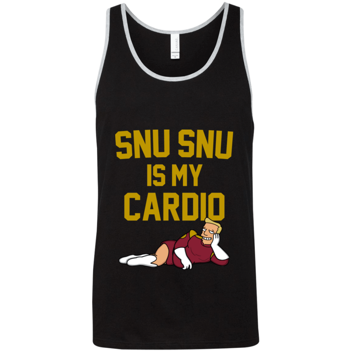 T-Shirts Black/Athletic Heather / X-Small Snu Snu is my Cardio Unisex Premium Tank Top