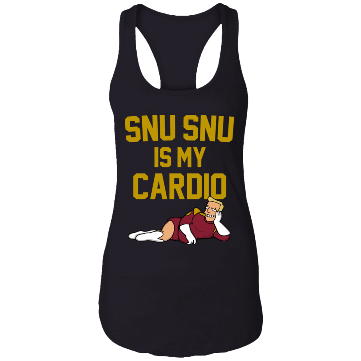 T-Shirts Black / X-Small Snu Snu is my Cardio Women's Racerback Tank
