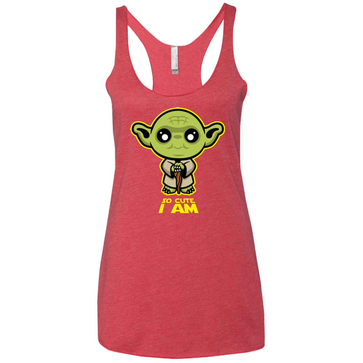 T-Shirts Vintage Red / X-Small So Cute I Am Women's Triblend Racerback Tank