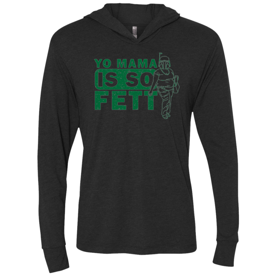 T-Shirts Vintage Black / X-Small So Fett Triblend Long Sleeve Hoodie Tee