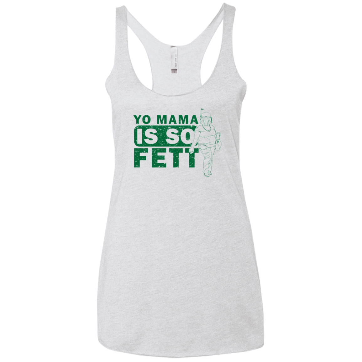 T-Shirts Heather White / X-Small So Fett Women's Triblend Racerback Tank
