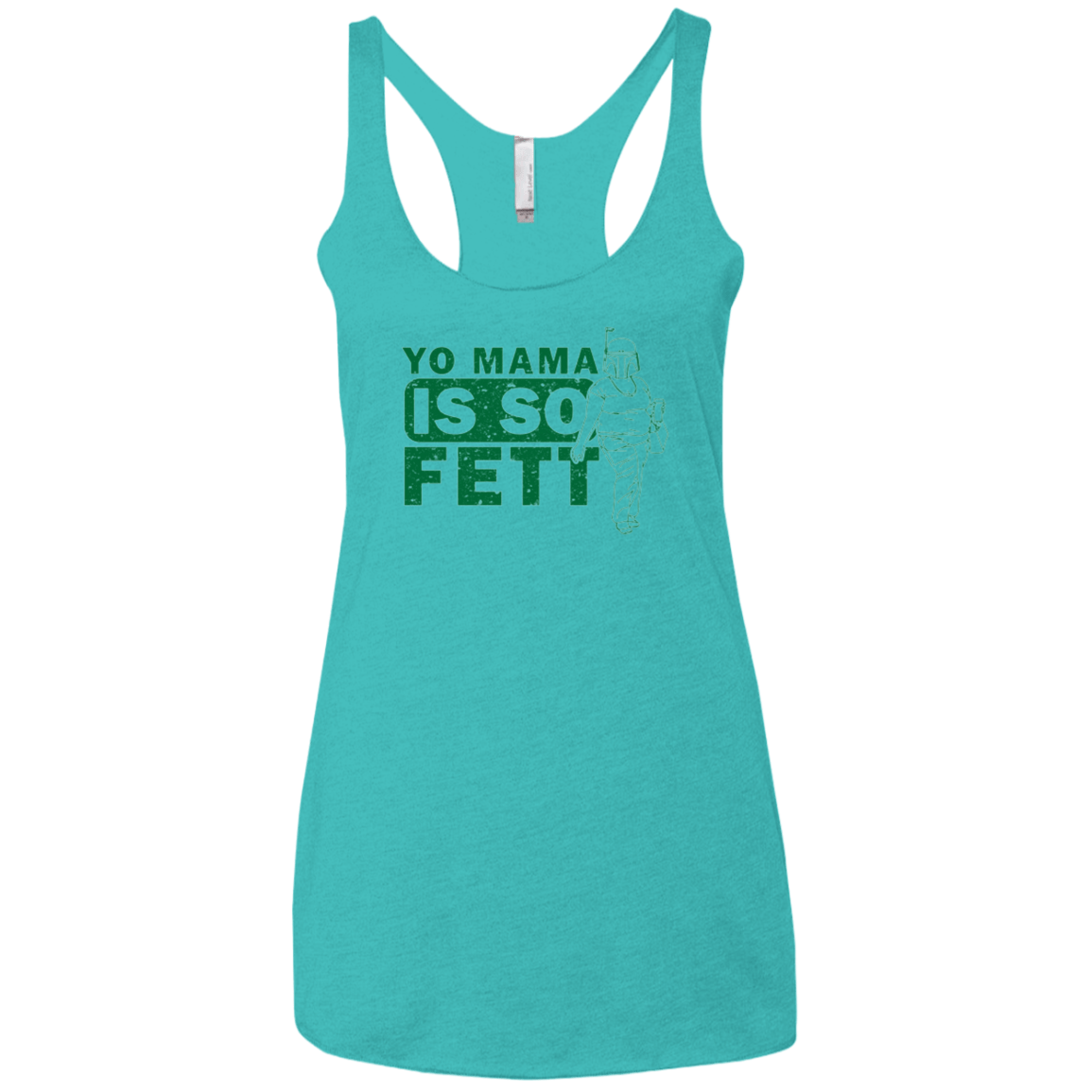 T-Shirts Tahiti Blue / X-Small So Fett Women's Triblend Racerback Tank