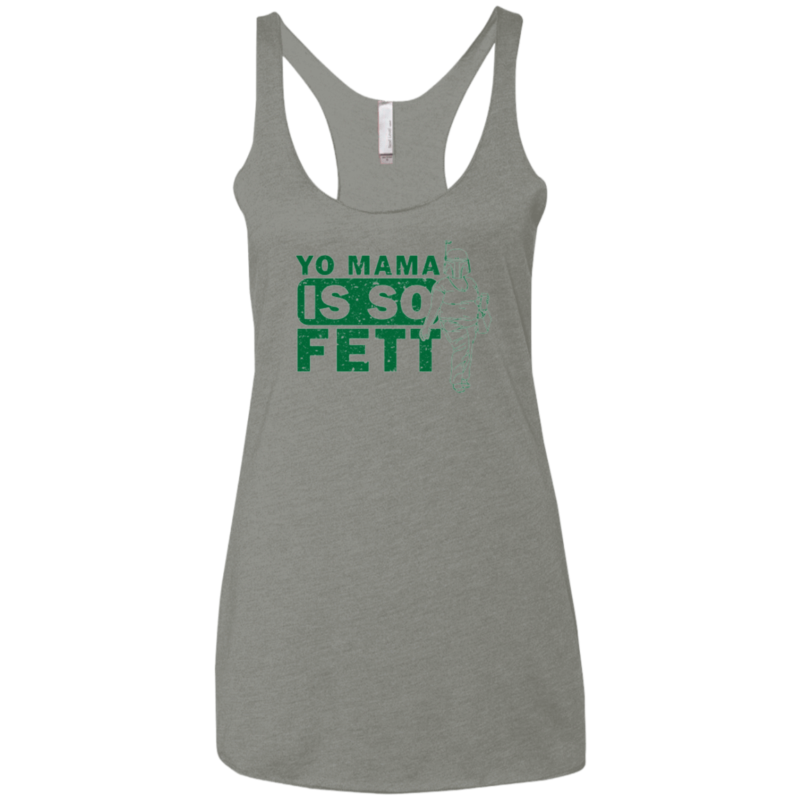 T-Shirts Venetian Grey / X-Small So Fett Women's Triblend Racerback Tank