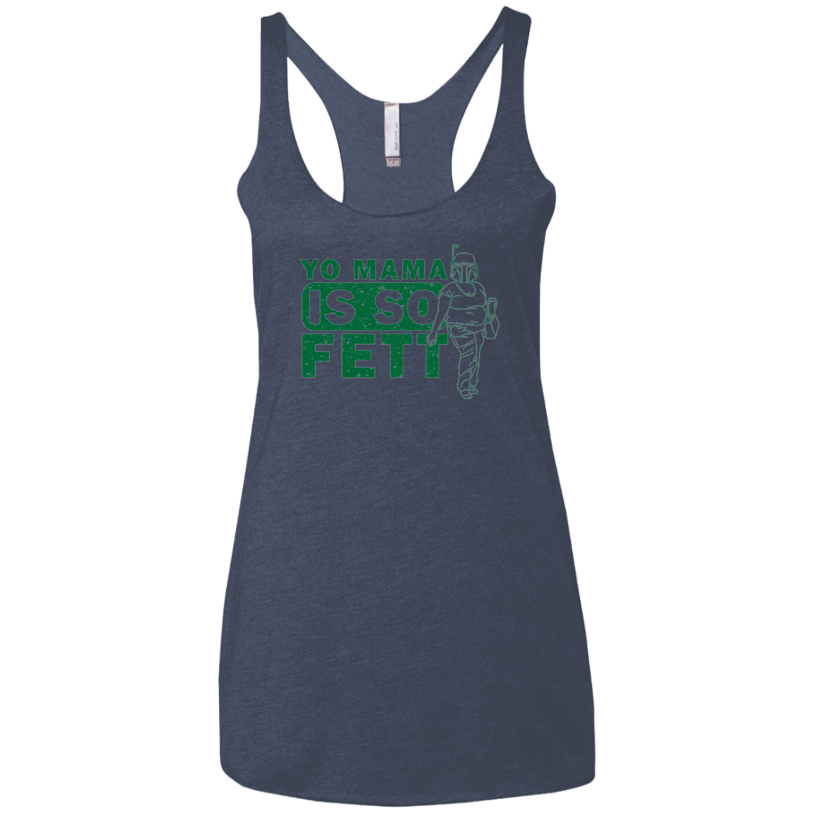 T-Shirts Vintage Navy / X-Small So Fett Women's Triblend Racerback Tank