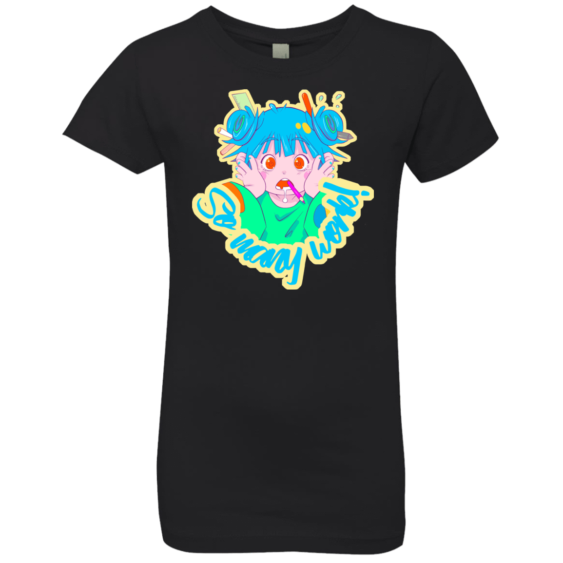 T-Shirts Black / YXS So many work! Girls Premium T-Shirt