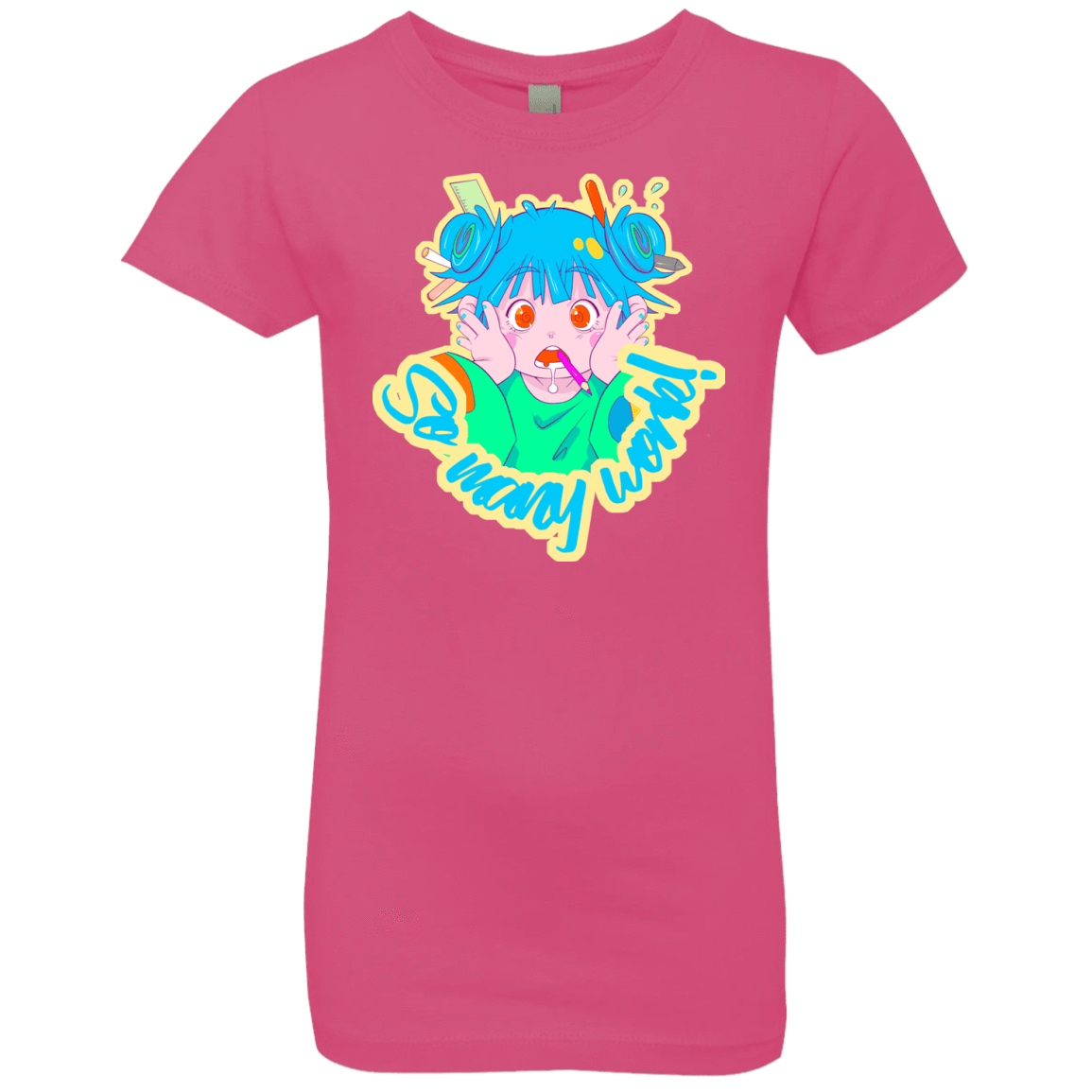 T-Shirts Hot Pink / YXS So many work! Girls Premium T-Shirt