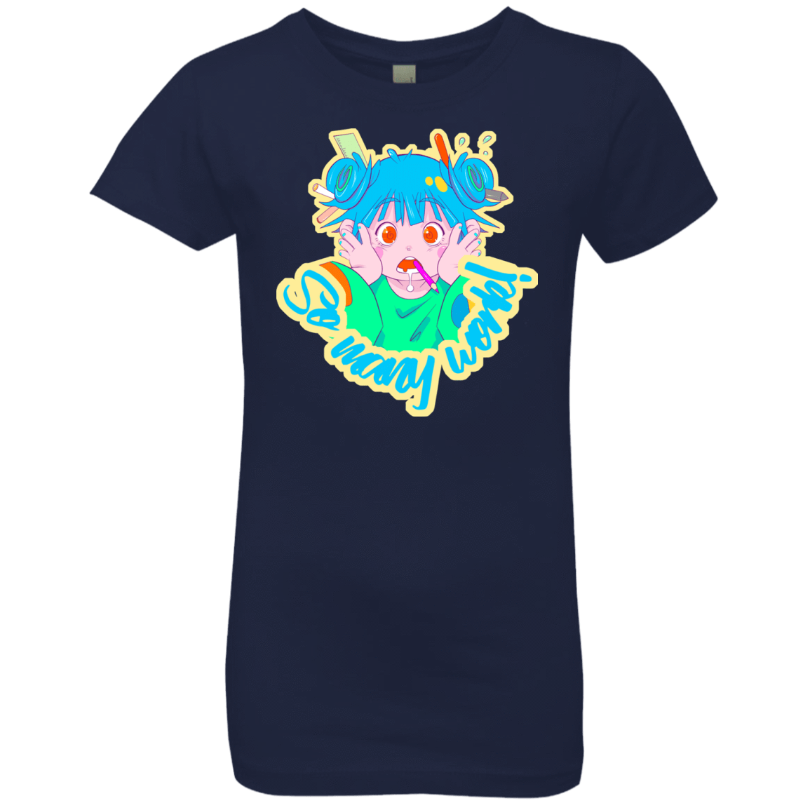 T-Shirts Midnight Navy / YXS So many work! Girls Premium T-Shirt