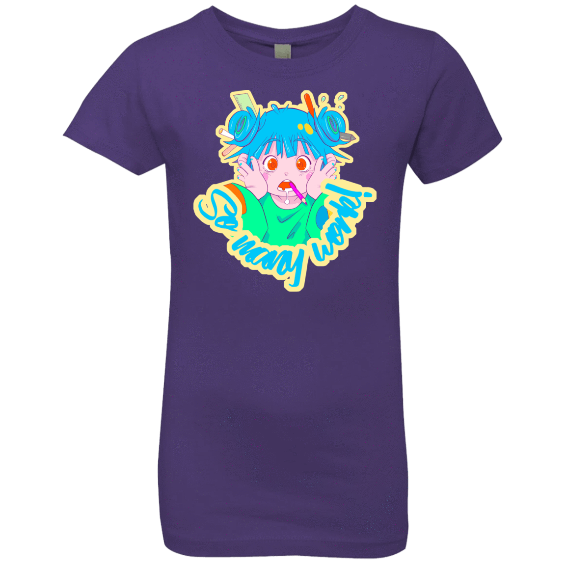 T-Shirts Purple Rush / YXS So many work! Girls Premium T-Shirt