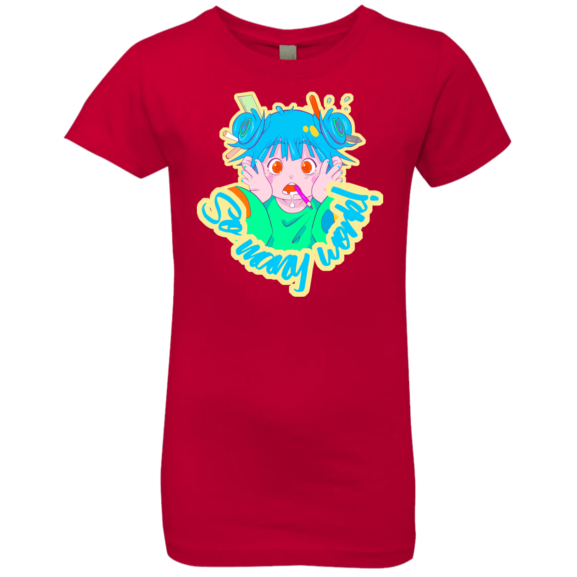 T-Shirts Red / YXS So many work! Girls Premium T-Shirt