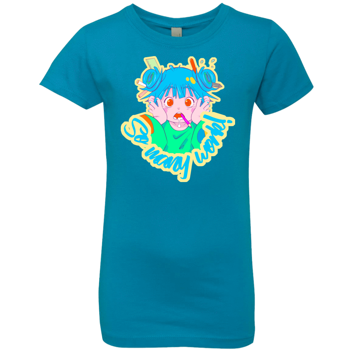 T-Shirts Turquoise / YXS So many work! Girls Premium T-Shirt