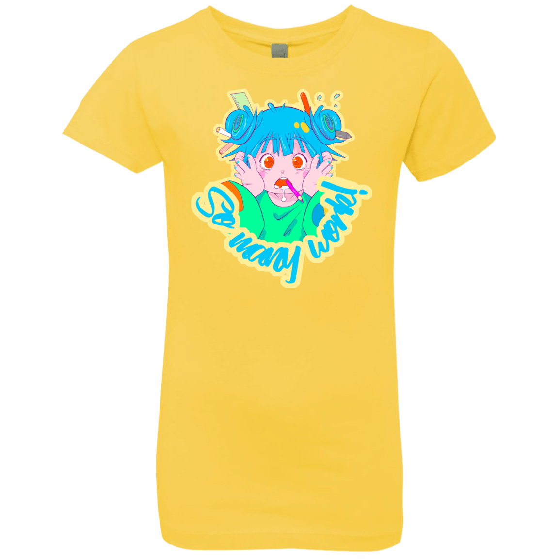 T-Shirts Vibrant Yellow / YXS So many work! Girls Premium T-Shirt