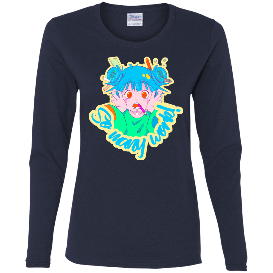 T-Shirts Navy / S So many work! Women's Long Sleeve T-Shirt