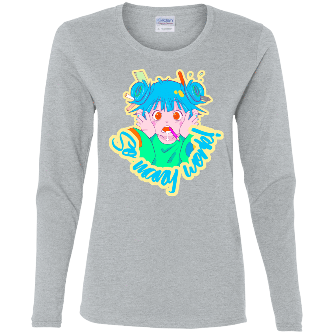 T-Shirts Sport Grey / S So many work! Women's Long Sleeve T-Shirt