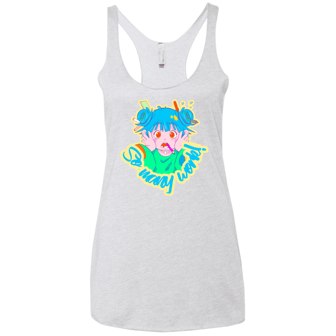 So many work! Women's Triblend Racerback Tank
