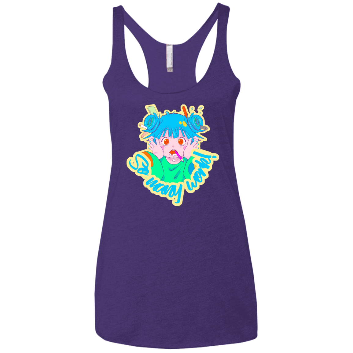 So many work! Women's Triblend Racerback Tank