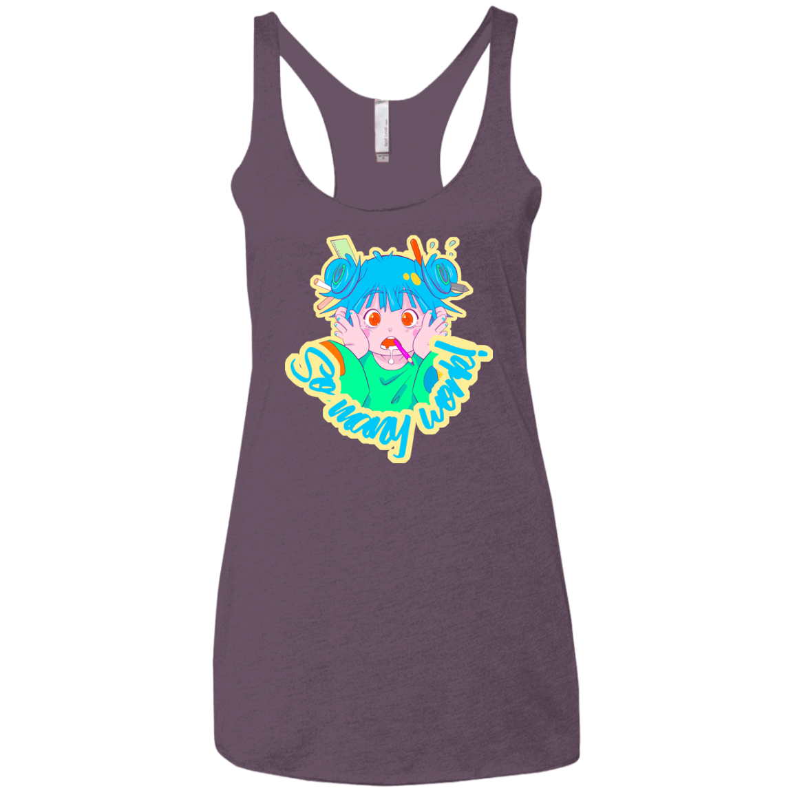 So many work! Women's Triblend Racerback Tank