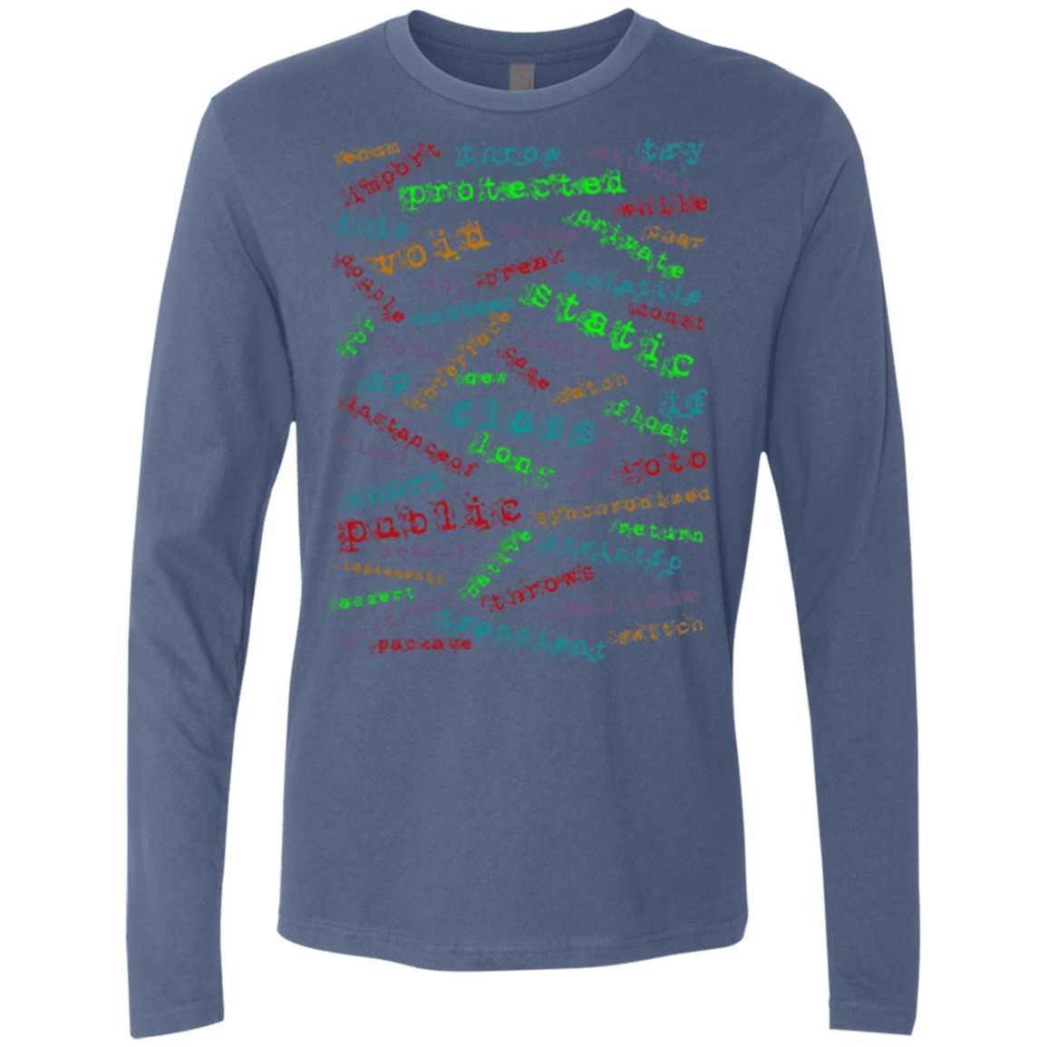 T-Shirts Indigo / Small Software Artist Men's Premium Long Sleeve