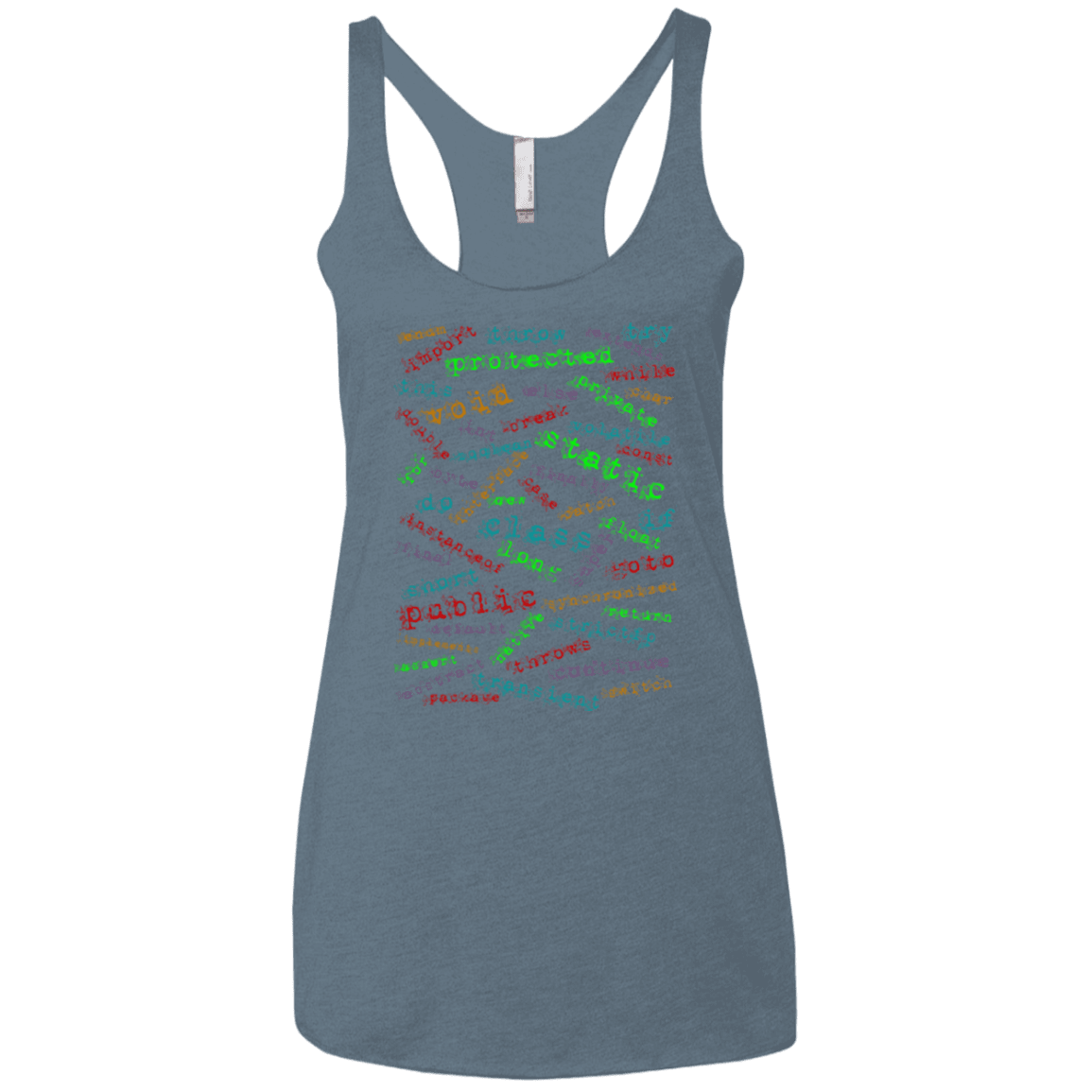 T-Shirts Indigo / X-Small Software Artist Women's Triblend Racerback Tank