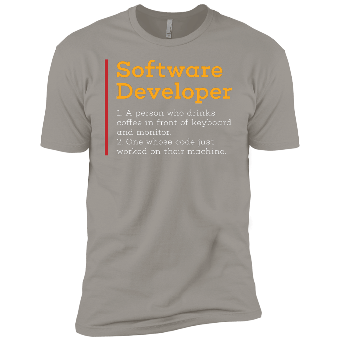 T-Shirts Light Grey / YXS Software Developer Boys Premium T-Shirt