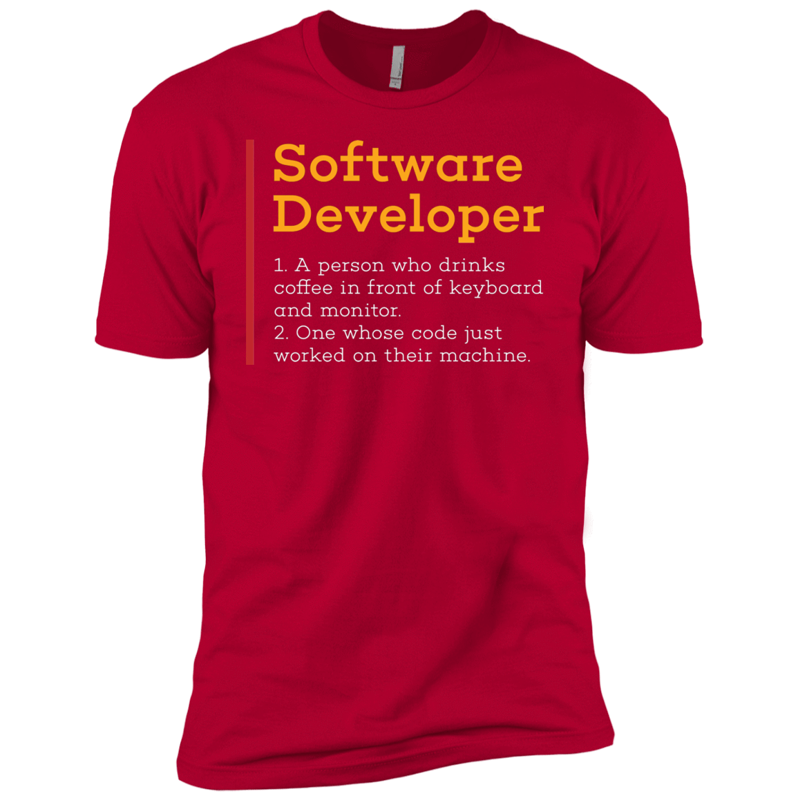 T-Shirts Red / YXS Software Developer Boys Premium T-Shirt
